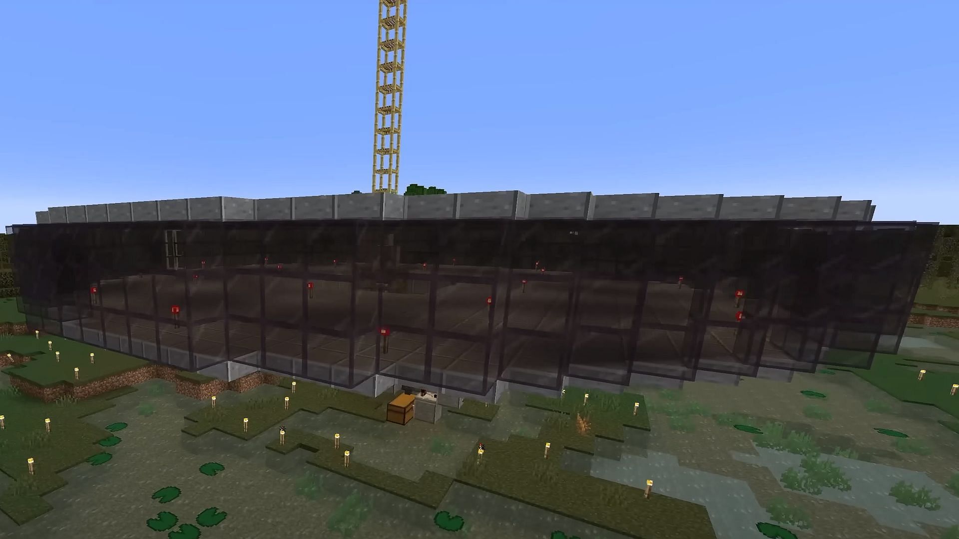 A newer surface swamp slime farm (Image via Eyecraftmc/YouTube)